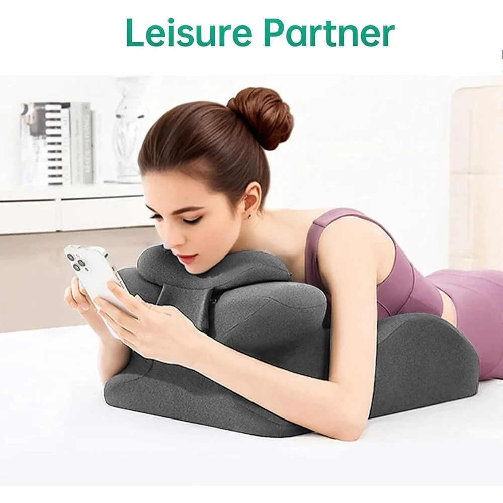 MOONYOOY Memory Foam Wedge Pillow Bed Support Reading Gray New Ergonomic